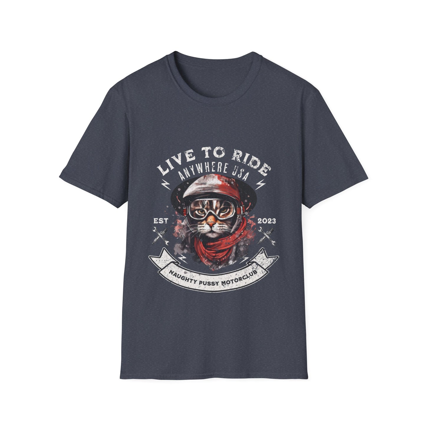 Motorcycle Biker, Cat Lovers, Cats on Motorcycles T-shirt, Teeshirt Tee shirt, Cats and Bikers- Multiple colors Ladies Women's