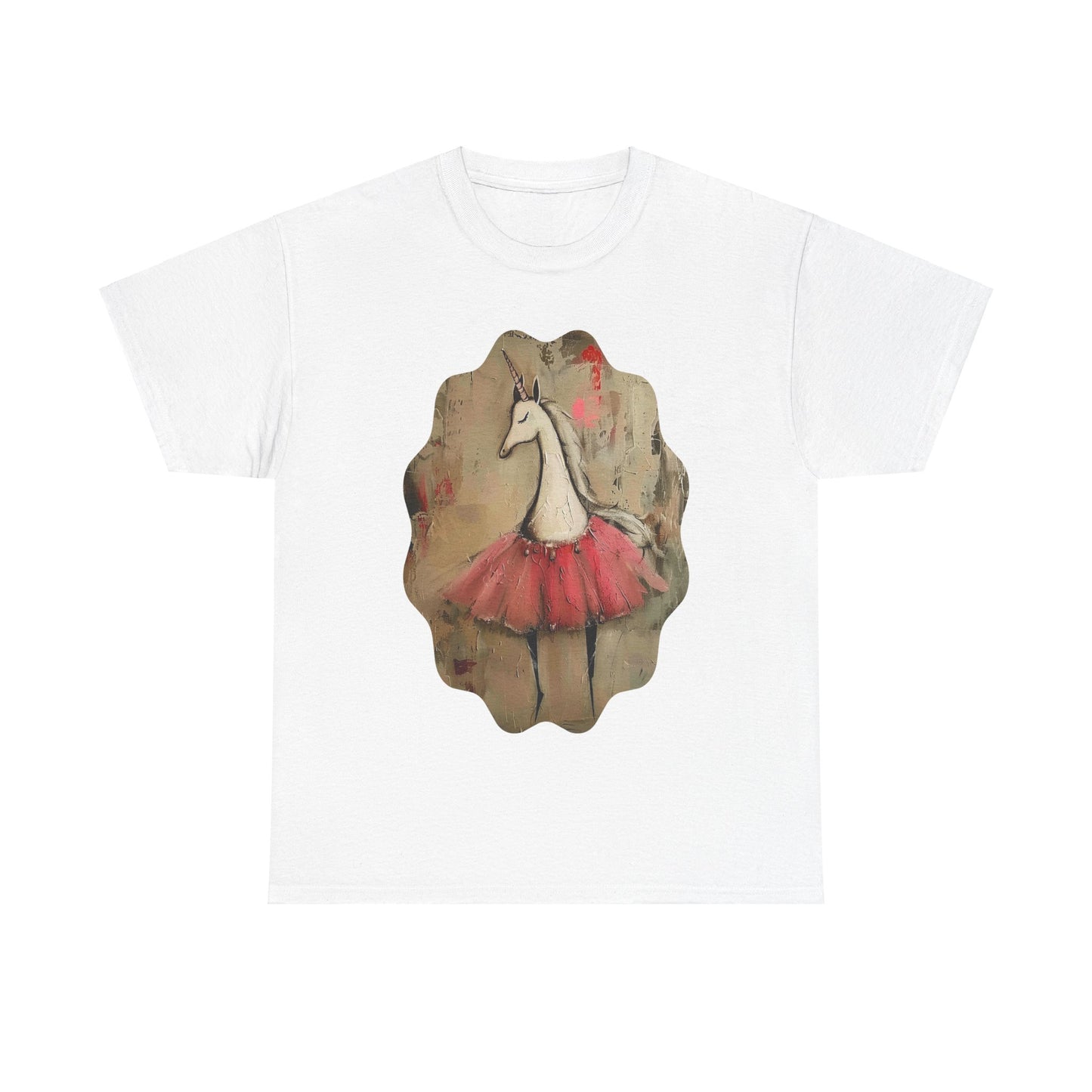 Ballerina Unicorns (Ver 3) Unicorn Lovers Graphic Tee Unisex Heavy Cotton Tee T-Shirt