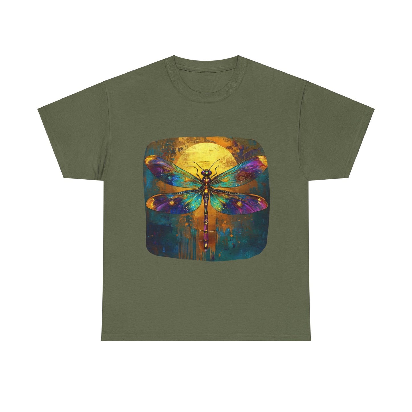 Gilded Dragonfly, Dragonfly Lover - Dragonfly Gift Unisex Heavy Cotton Tee T-Shirt