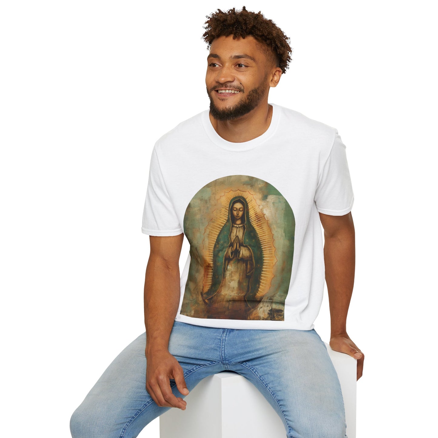 Our Lady Guadalupe Mens Woman's Unisex Shirt, Softstyle T-Shirt Tee Teeshirt
