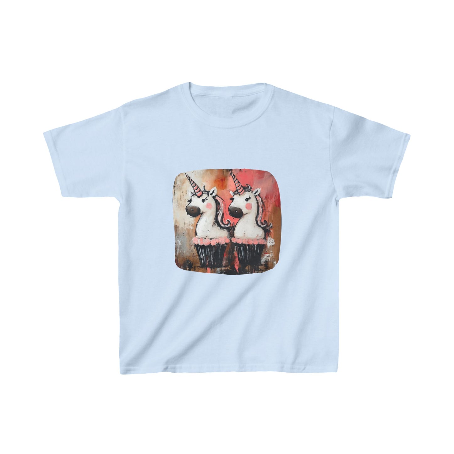 Kids Unicorn Cupcake Graphic Tee- Kids Graphic Tee - Pink Unicorn Design for Young Adventurers