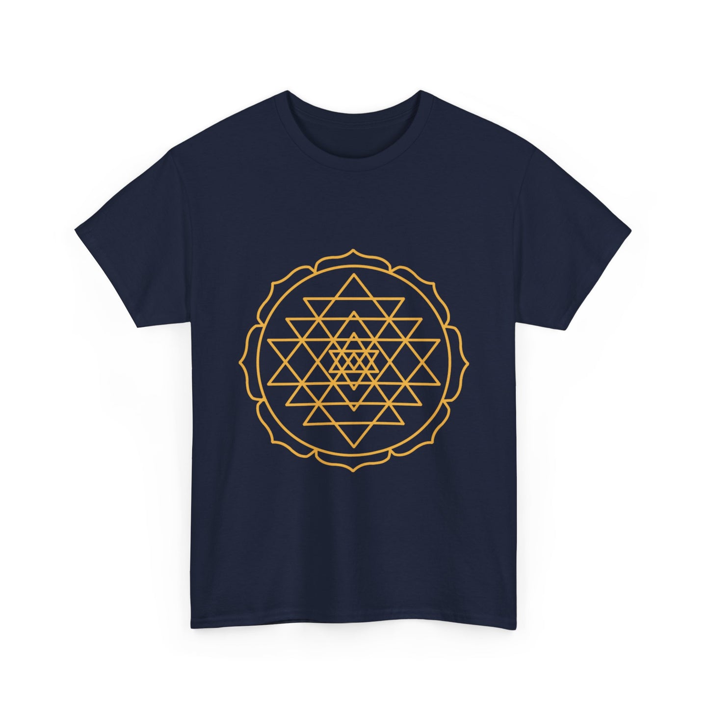 Sri Yantra, Shree Yantra, Shri Chakra Nava Chakra Shirt - Graphic Tee - Yoga, Zen, Hindu Gifts Unisex Heavy Cotton Graphic Tee T-Shirt