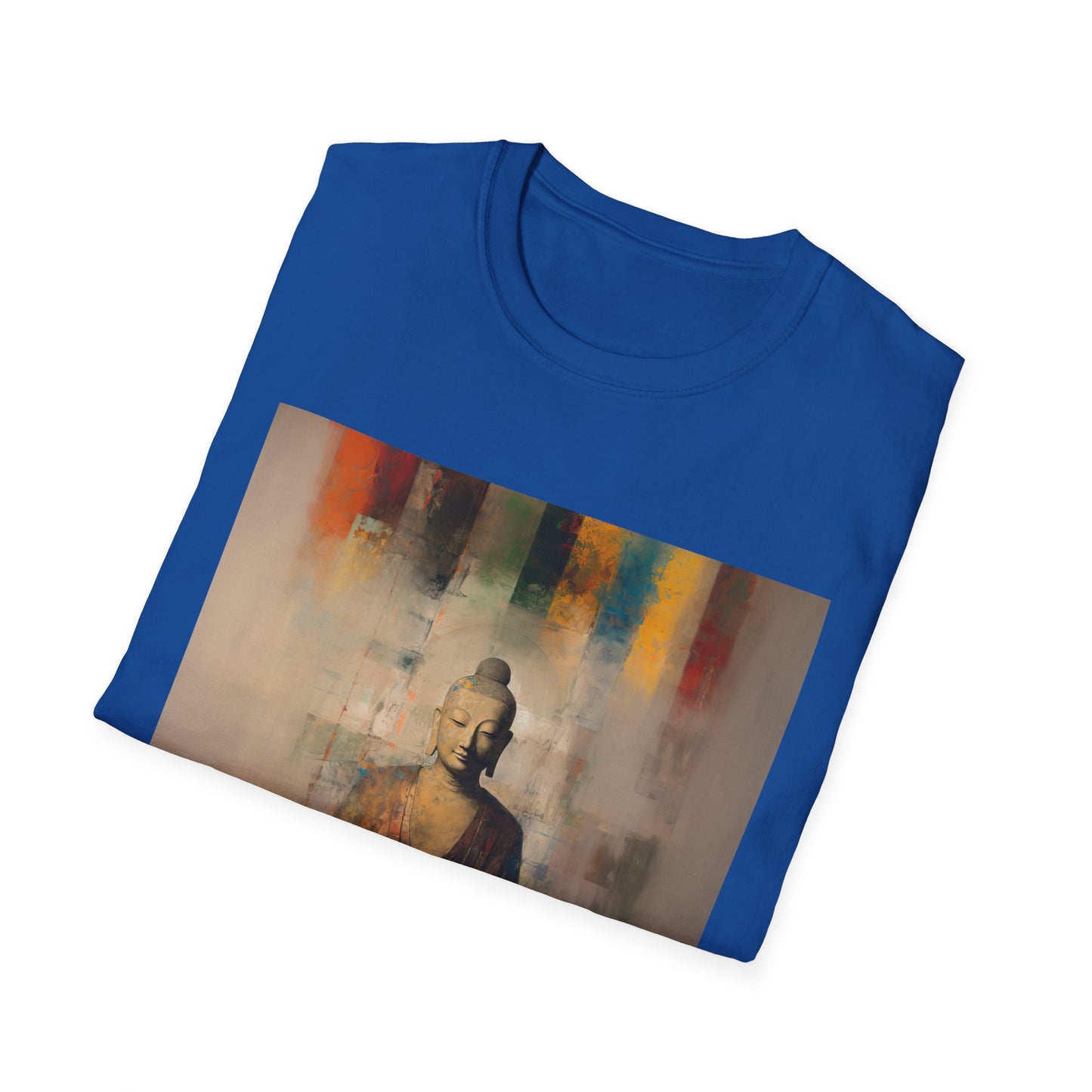 Calm MInd, Warm Cup - Coffee Tea Lover Buda Buddha Budda Unisex Graphic Tee - Jersey Short Sleeve Tee Shirt, Softstyle T-Shirt Men Woman