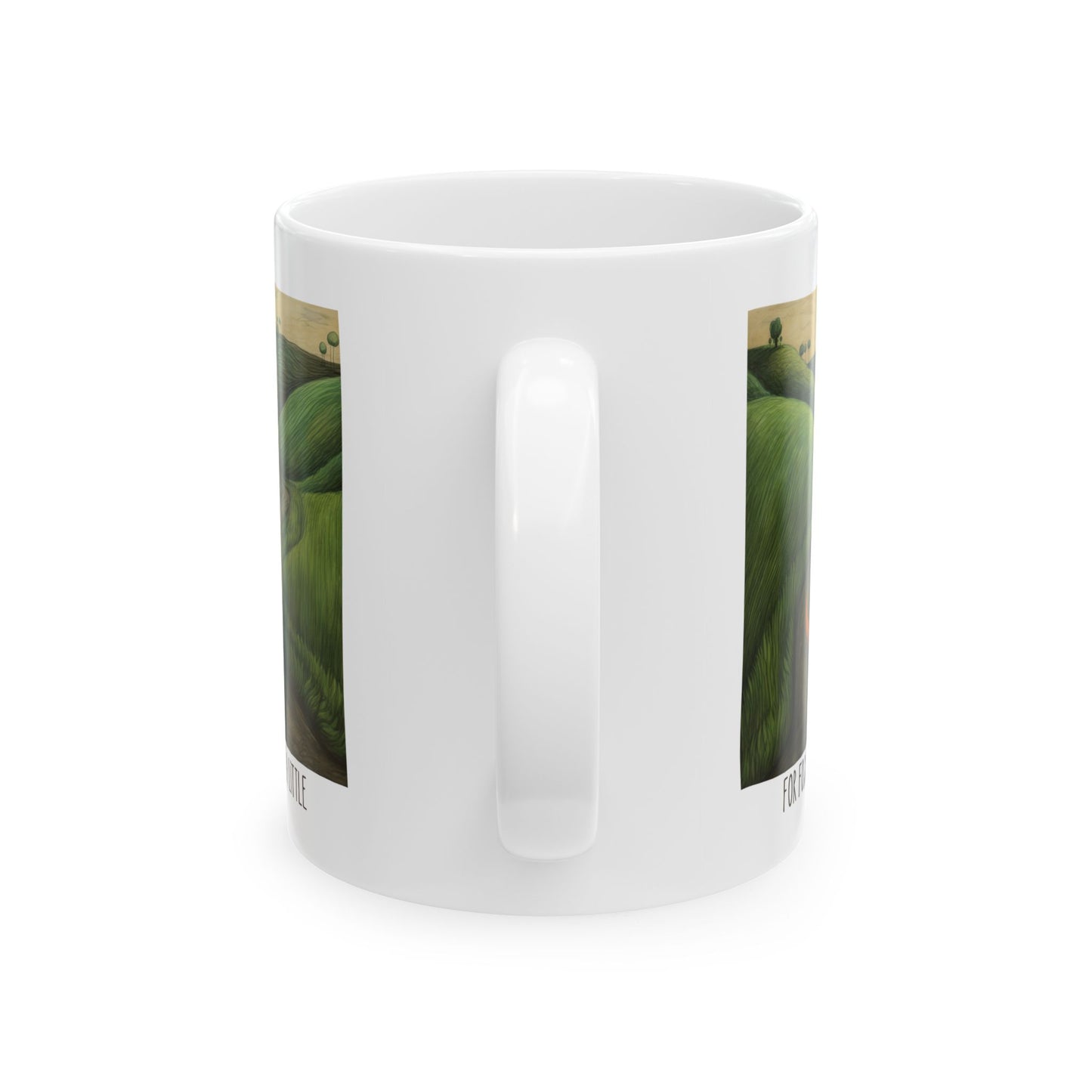 For Fox Sake, Live a Little... Red Fox on a Bicycle, Cycling, Christmas Gift Mug, Red Fox Lover Bicycle Cycling Enthusiast Printed Ceramic Mug 11oz
