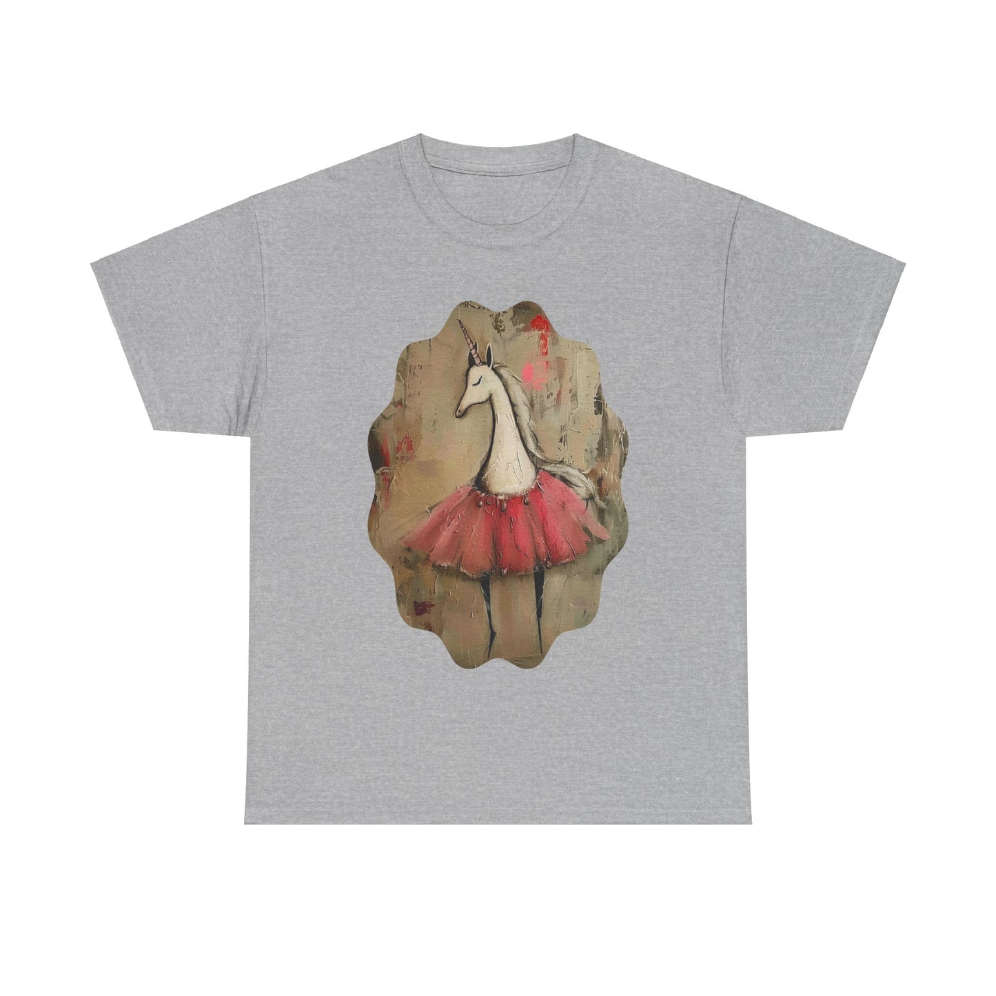 Ballerina Unicorns (Ver 3) Unicorn Lovers Graphic Tee Unisex Heavy Cotton Tee T-Shirt