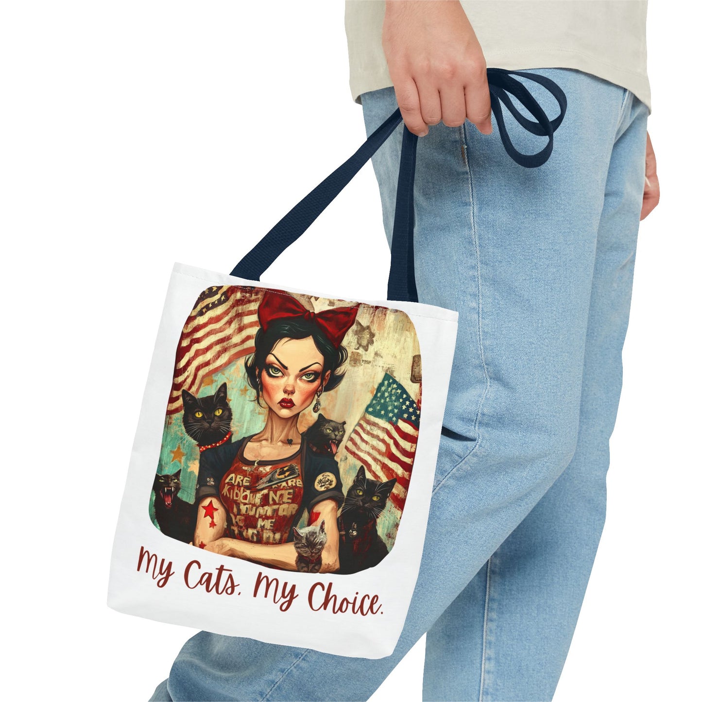 Childless Cat Lady "My Cats, My Choice" - Childless Cat Lady Tote Bag (AOP)