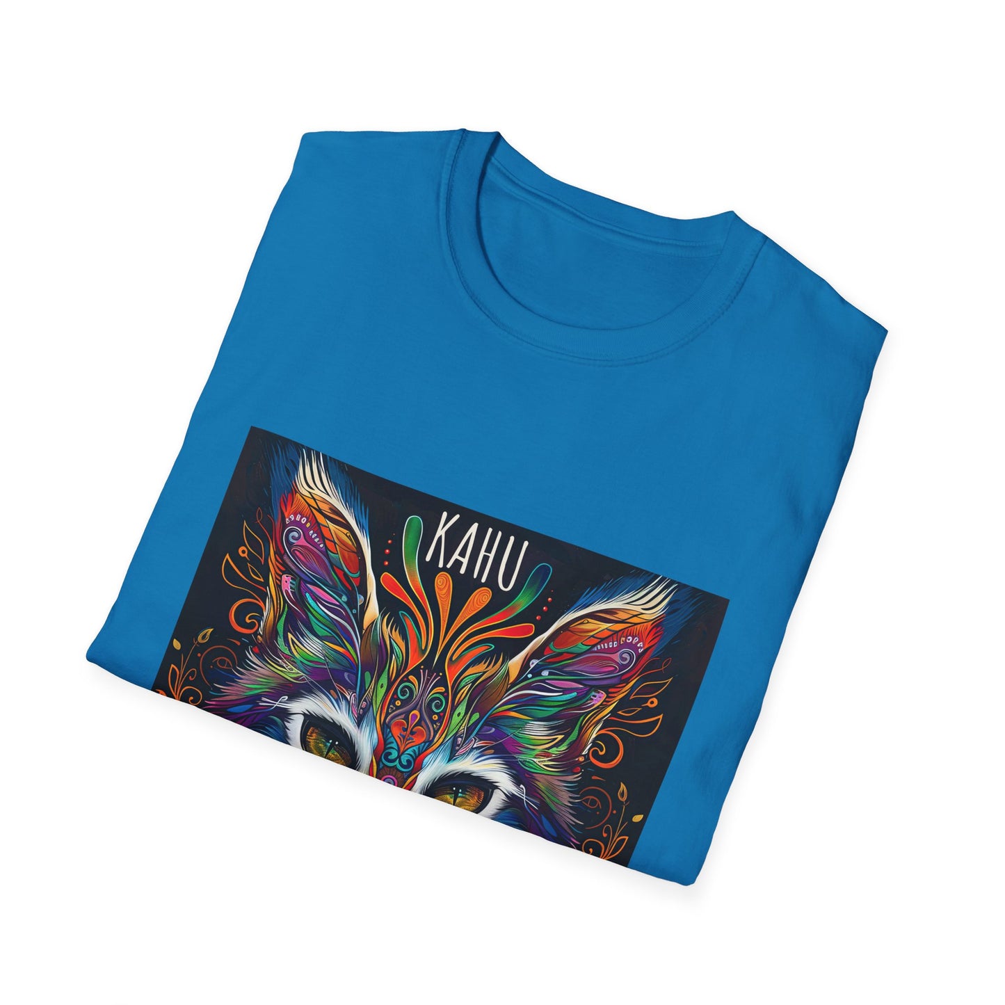 KAHU Cat Shirt, Cat Lover's Graphic Tee Graphic Unisex T- Shirt, T-Shirt Cat Lovers Gift Softstyle T-Shirt Tee Teeshirt Stylized Cat