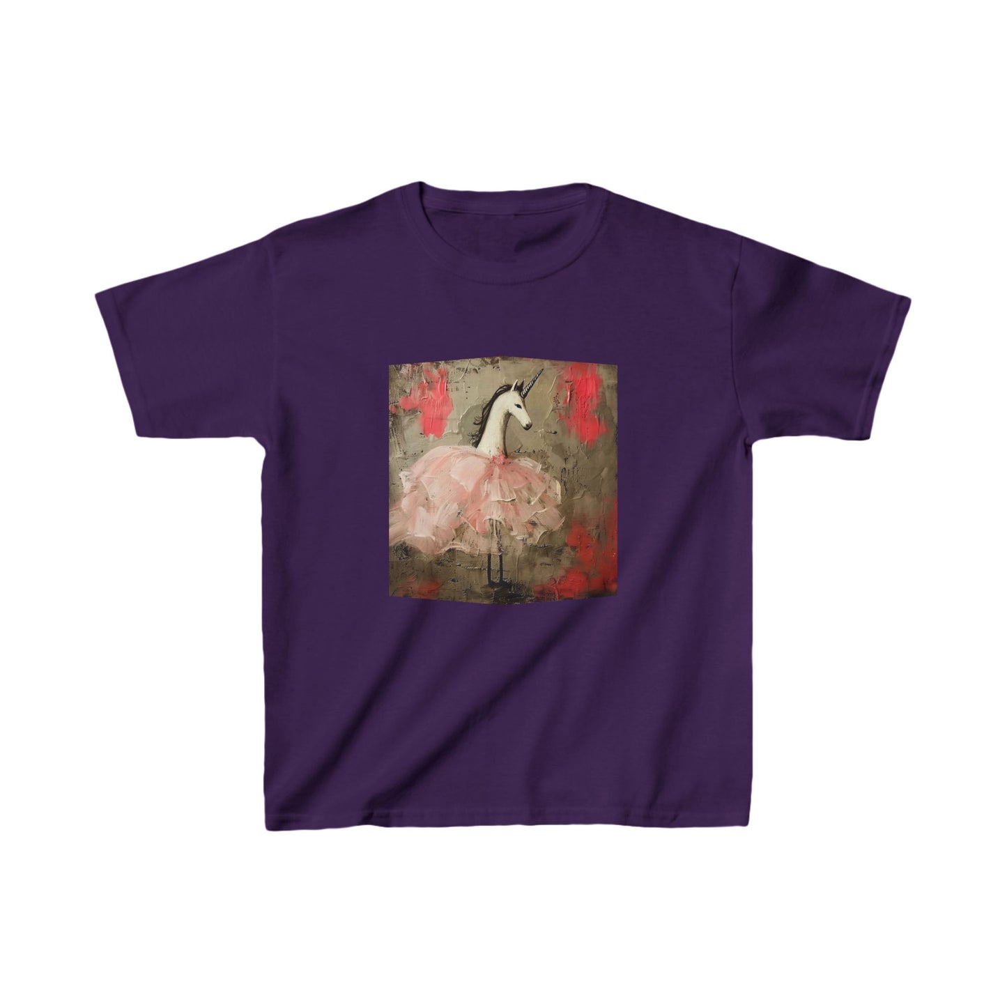 Pink Ballerina Shirt - Ballerina Unicorn Graphic Tee- Kids Graphic Tee - Pink Unicorn Design for Young Adventurers and Ballerina Dancers