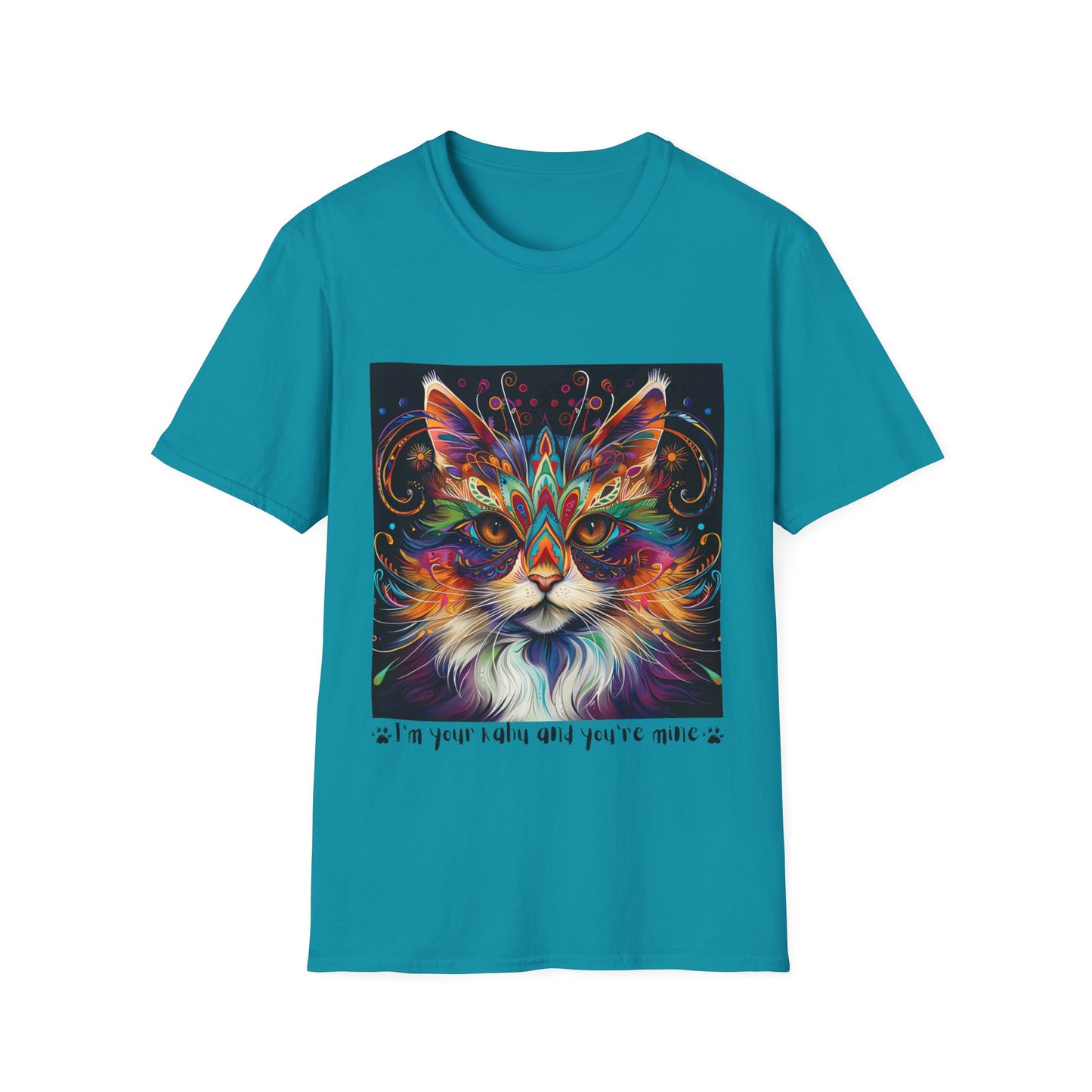 KAHU Cat Shirt, "I'm your Kahu and you're mine" Kahu, Cat Lover's Graphic Tee Graphic Unisex T- Shirt, T-Shirt Cat Lovers Gift Softstyle T-Shirt Tee Teeshirt Stylized Cat