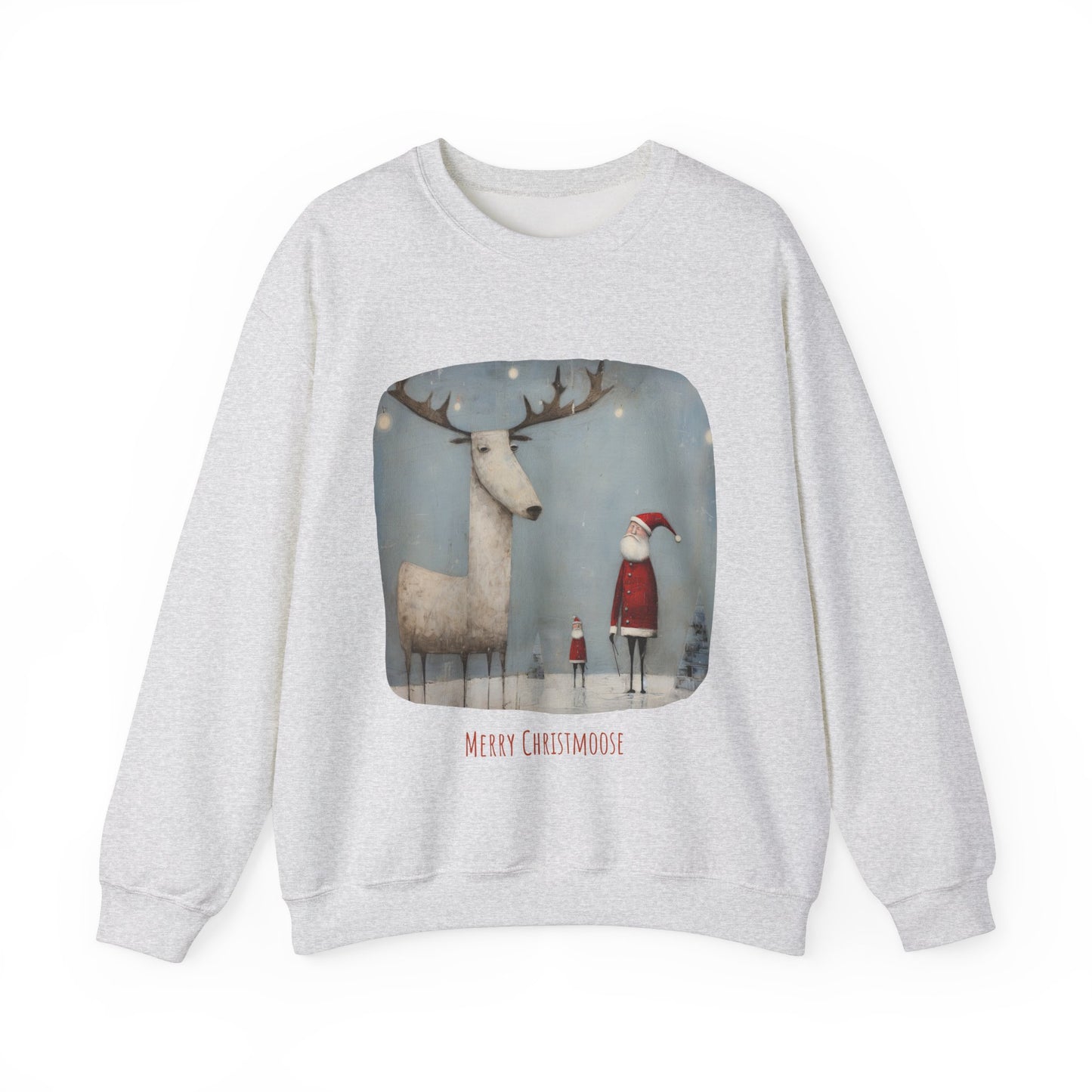 Merry Christmoose, Moose Holiday Sweatshirt, Moose Lovers Gift, Canada, Northern US Christmas Shirt Unisex Sweatshirt Sweat Shirt