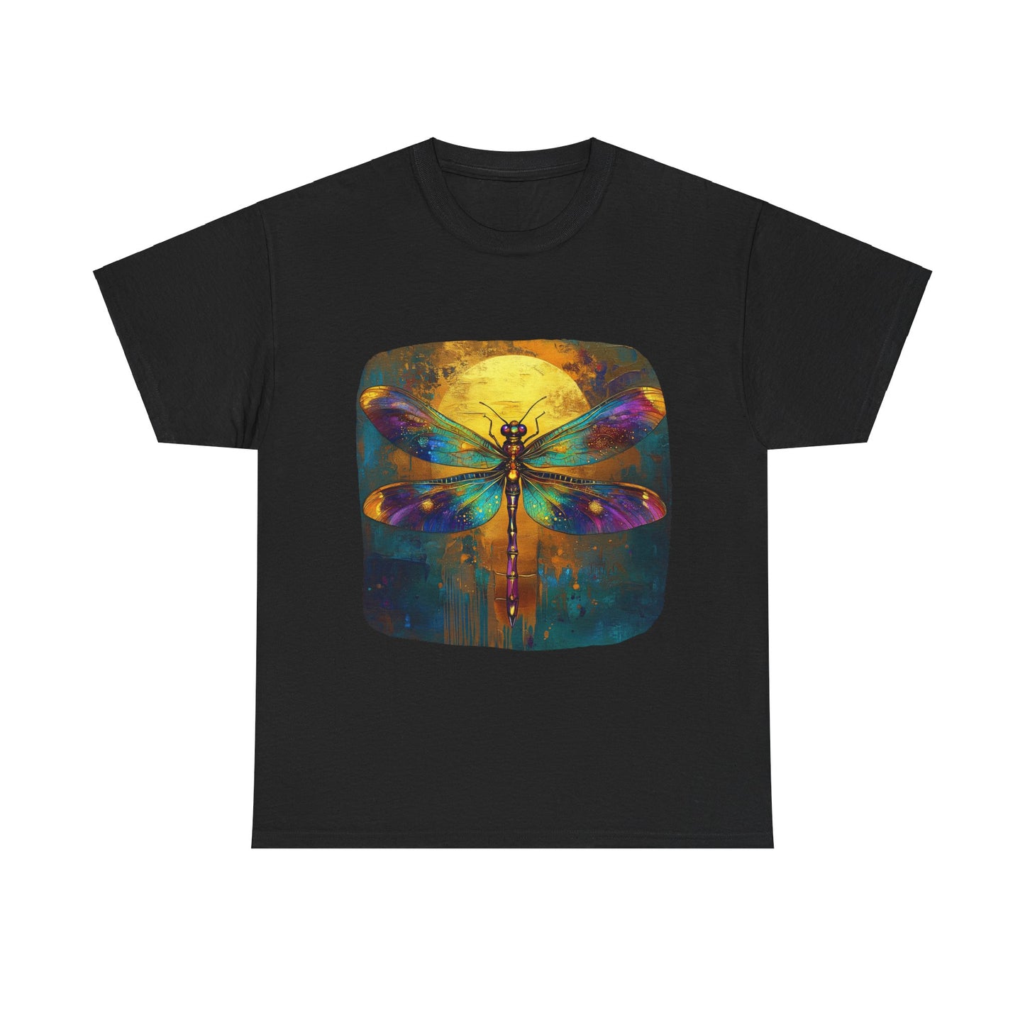 Gilded Dragonfly, Dragonfly Lover - Dragonfly Gift Unisex Heavy Cotton Tee T-Shirt