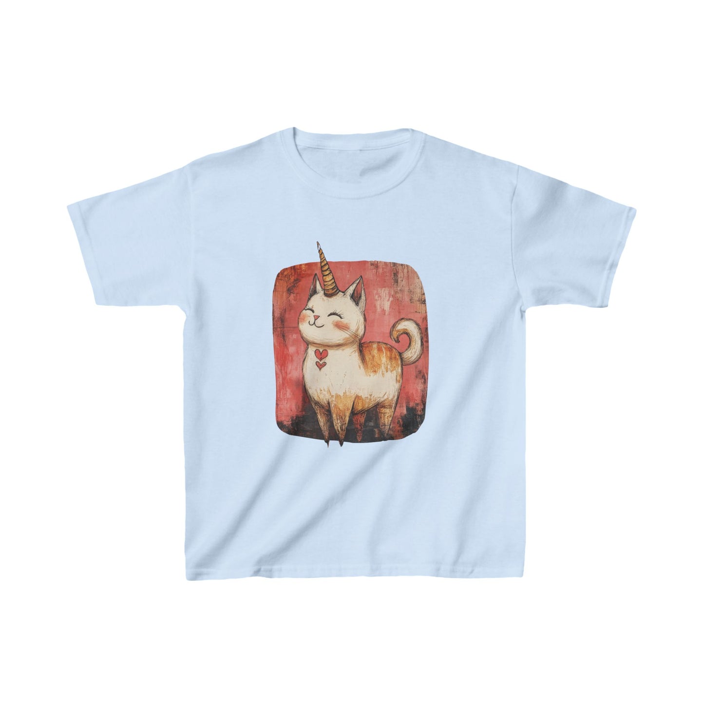 Kids Kitty Cat Unicorns Graphic Tee- Kids Graphic Tee - Adorable Cat Unicorn Design for Young Cat and Unicorn Lovers