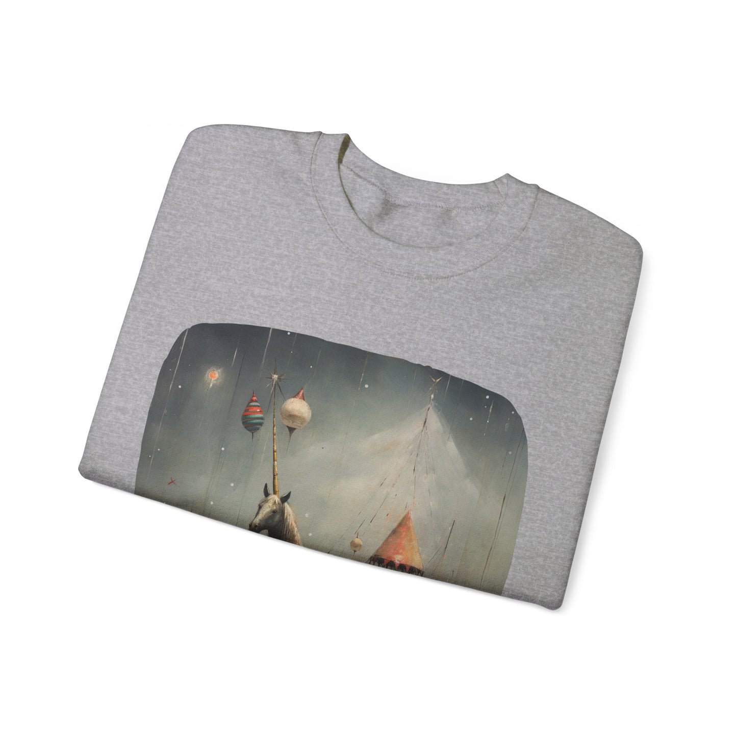 Unicorn on a Pier, Lone Unicorn Holiday Sweatshirt, Whimsical HolidayUnicorn Gift, Christmas Shirt Unisex Sweatshirt Sweat Shirt