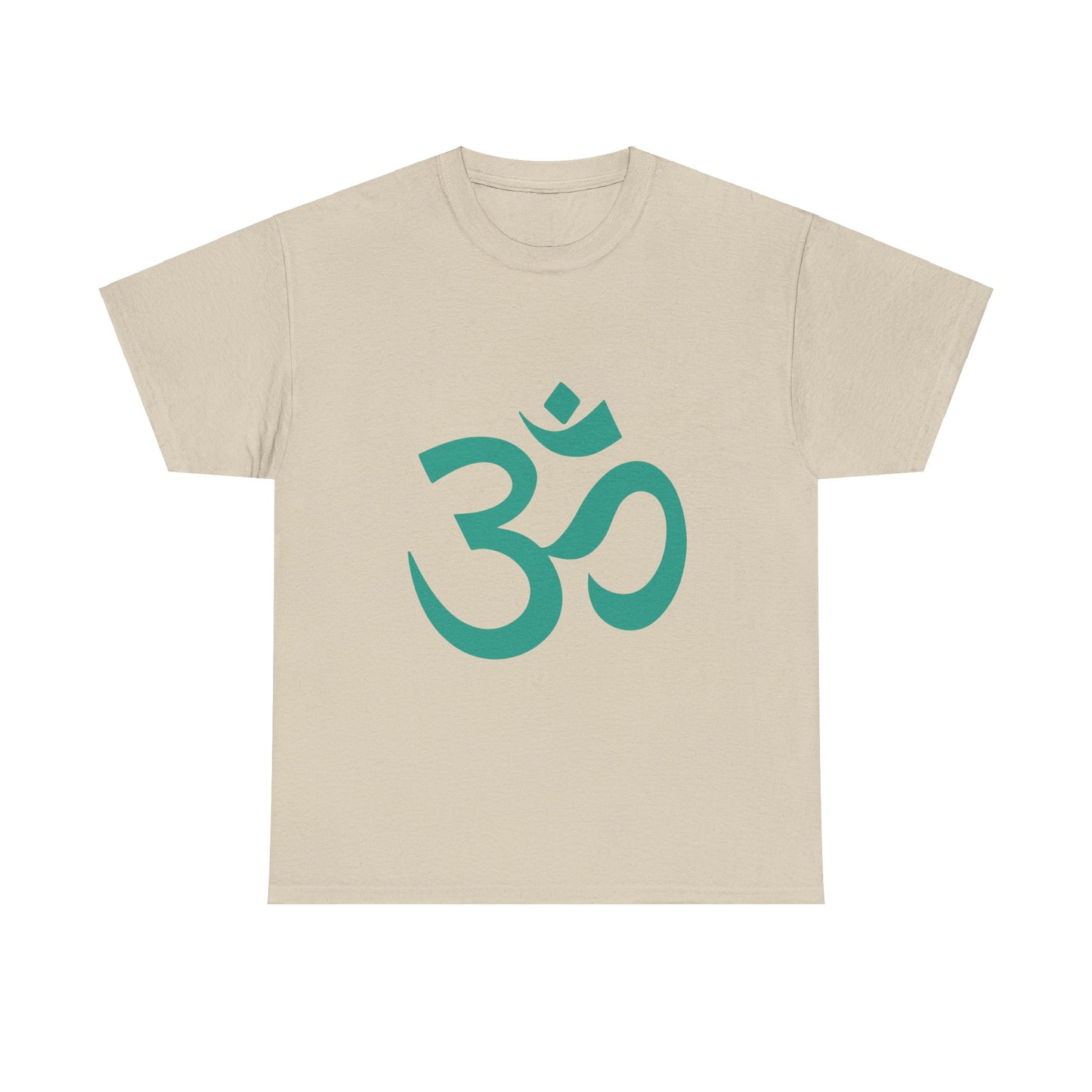 Teal, Turquoise Ohm, OM Tee shirt, Graphic Tees, Yoga Wear, Zen, Spiritual, Meditation Gifts Unisex Heavy Cotton Graphic Tee T-Shirt