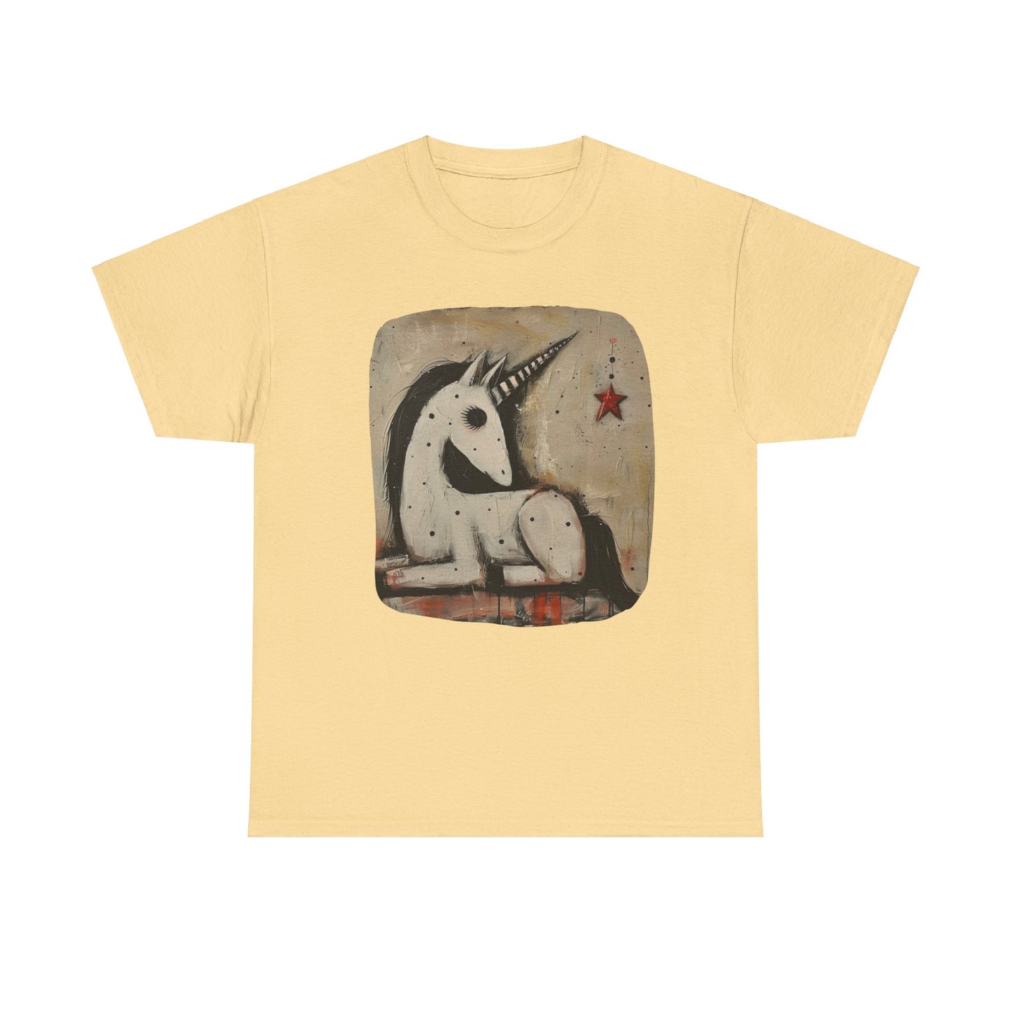Dark Unicorns. Goth Unicorn Graphic Tee Unisex Heavy Cotton Tee T-Shirt