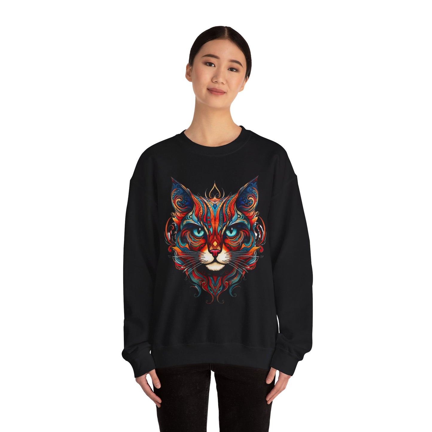 Exotic Orange Tabby Cat Sweatshirt, Cat Lovers Gift, Kitty Cat Shirt Unisex Sweatshirt Sweat Shirt, Many Colors