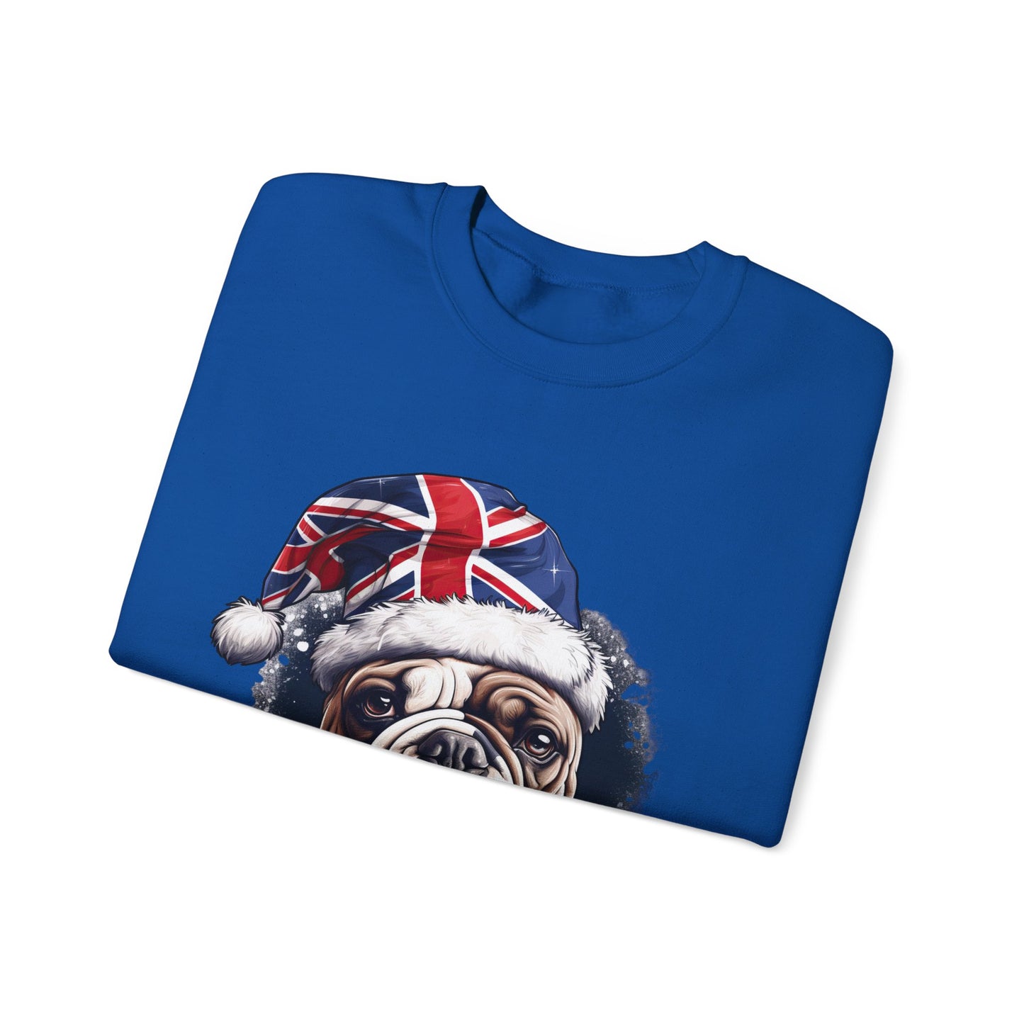 Happy Boxing Day - British English Bulldog - Happy Boxing Day- Christmas Unisex Long Sleeve Jersey Cotton Shirt Mens Womens Sweatshirt Sweat Shirt