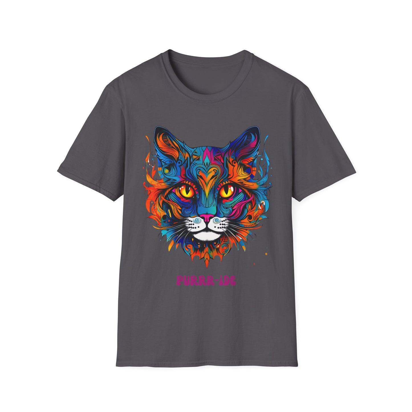 Pride - Purride Cat Shirt, Cat Lover's Christmas Gift Unisex Tee Shirt, T-Shirt Cat Lovers Gift Softstyle T-Shirt Tee Teeshirt LGBTQ+ Gift