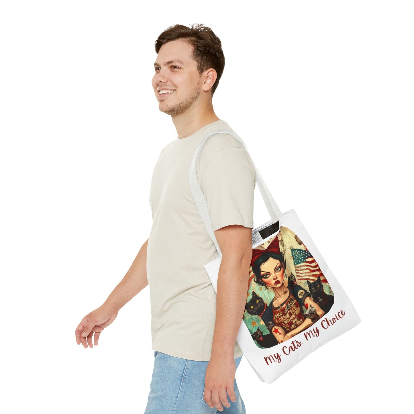 Childless Cat Lady "My Cats, My Choice" - Childless Cat Lady Tote Bag (AOP)