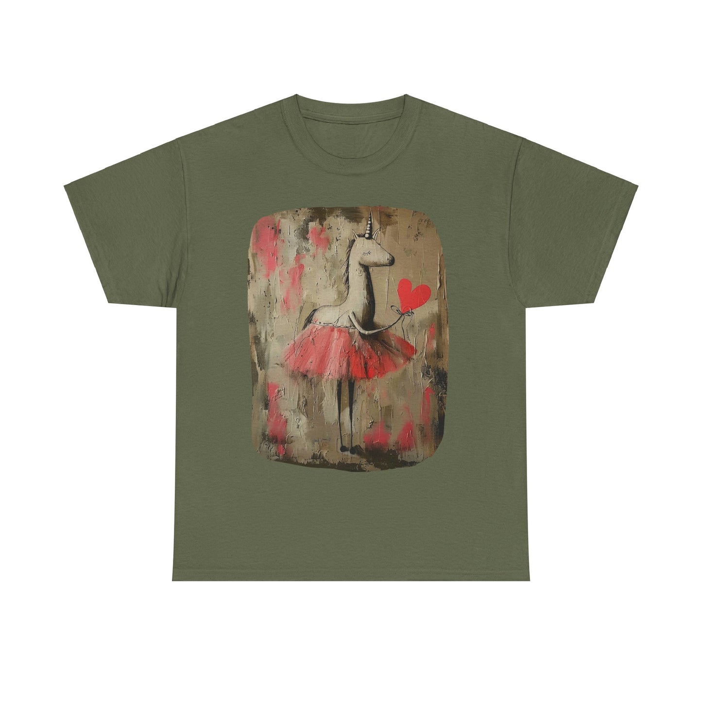 Ballerina Unicorns (Ver 2) Unicorn Lovers Graphic Tee Unisex Heavy Cotton Tee T-Shirt