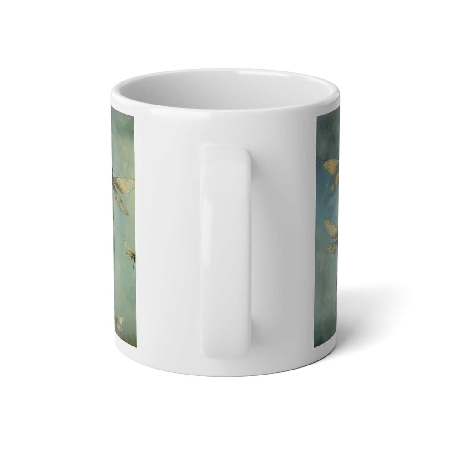Dragonfly Scene, Dragonfly Lovers Gift, Dragon Fly, Large Size Jumbo Mug, 20oz