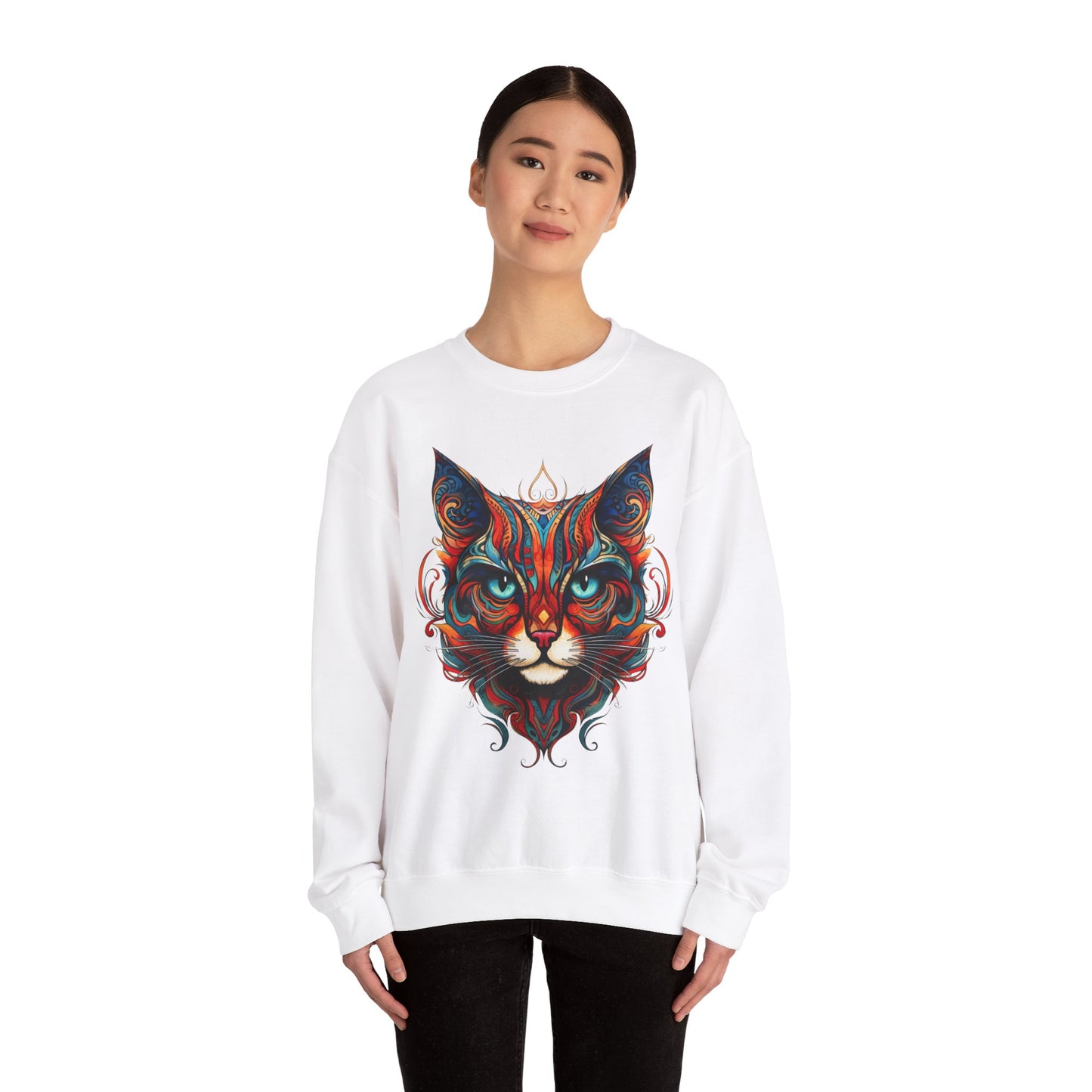 Exotic Orange Tabby Cat Sweatshirt, Cat Lovers Gift, Kitty Cat Shirt Unisex Sweatshirt Sweat Shirt, Many Colors