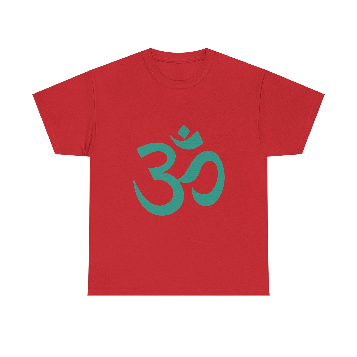 Teal, Turquoise Ohm, OM Tee shirt, Graphic Tees, Yoga Wear, Zen, Spiritual, Meditation Gifts Unisex Heavy Cotton Graphic Tee T-Shirt