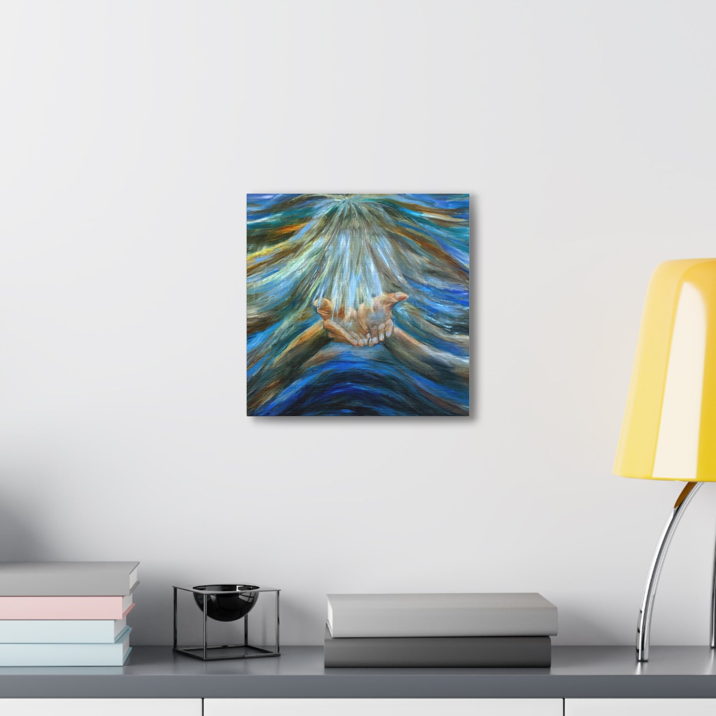 Reiki, Hands of Grace, Hands of Light, Creation, Spiritual, Religious Wall Art, Canvas Gallery Wraps, Wall Print Art Oil Painting,