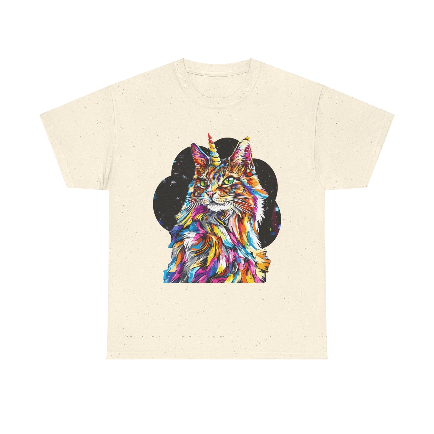 Sweet & Sassy Unicorn Cat Graphic Tee - Cat Unicorn Mythical Creature Gift Unisex Heavy Cotton Tee T-Shirt
