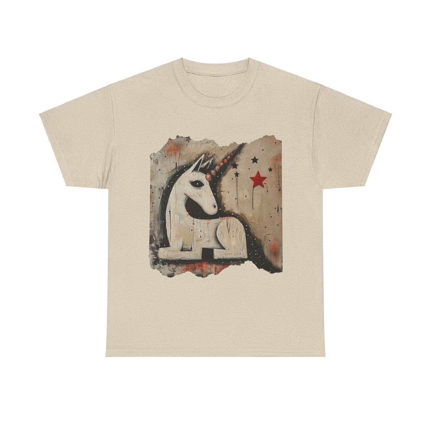 Goth Punk Streetwear Unicorn Graphic T Tee - Unicorn Lovers Unisex Heavy Cotton Tee T-Shirt
