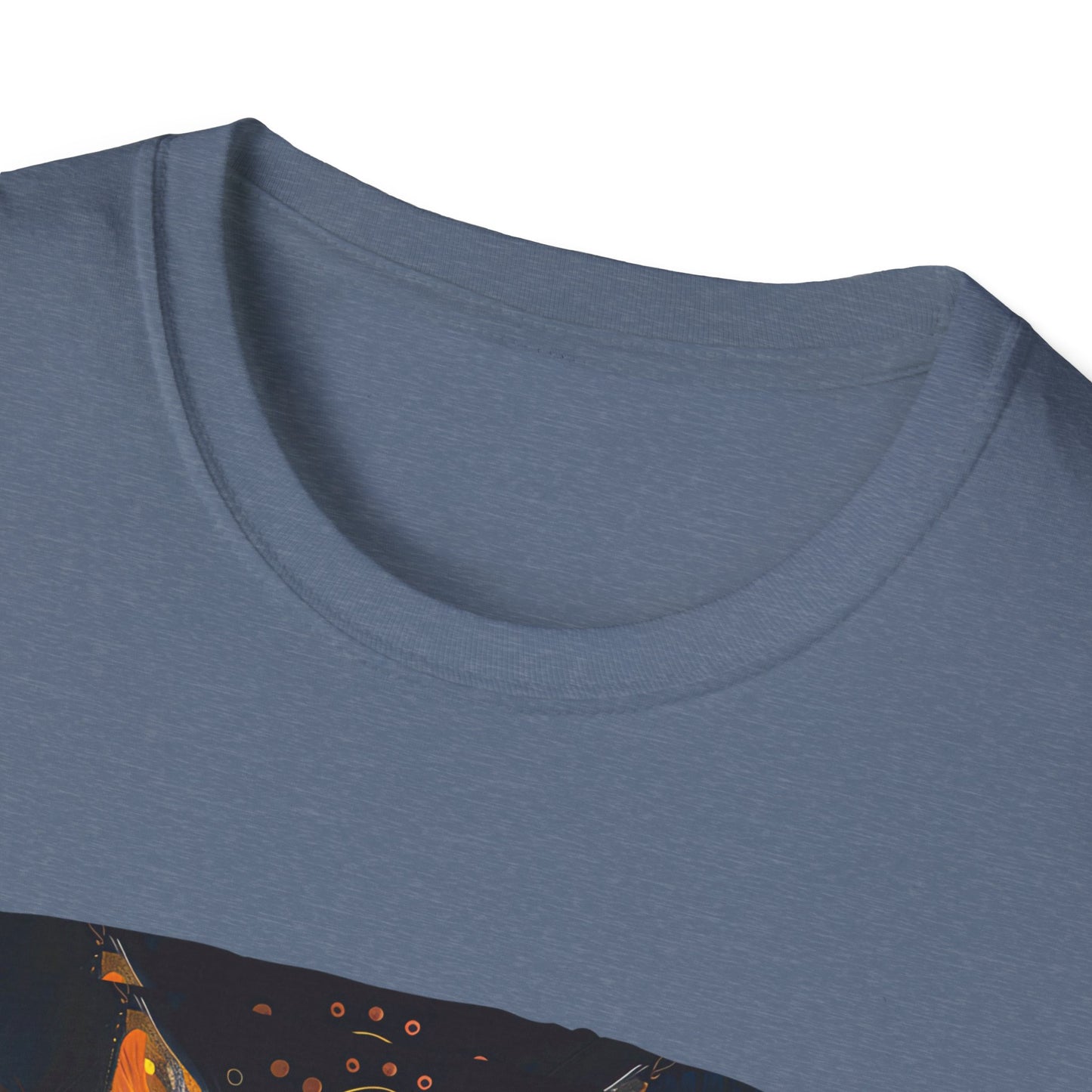 Mani Padme Meow (Version 2) - Meditating Cat Shirt, Cat Lover's Graphic Tee Graphic Unisex T- Shirt, T-Shirt Cat Lovers Gift Softstyle T-Shirt Tee Teeshirt Stylized Cat
