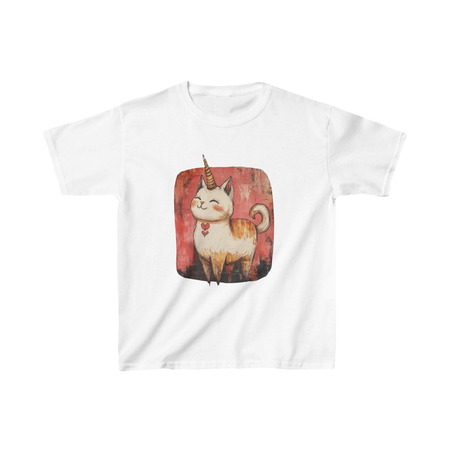 Kids Kitty Cat Unicorns Graphic Tee- Kids Graphic Tee - Adorable Cat Unicorn Design for Young Cat and Unicorn Lovers