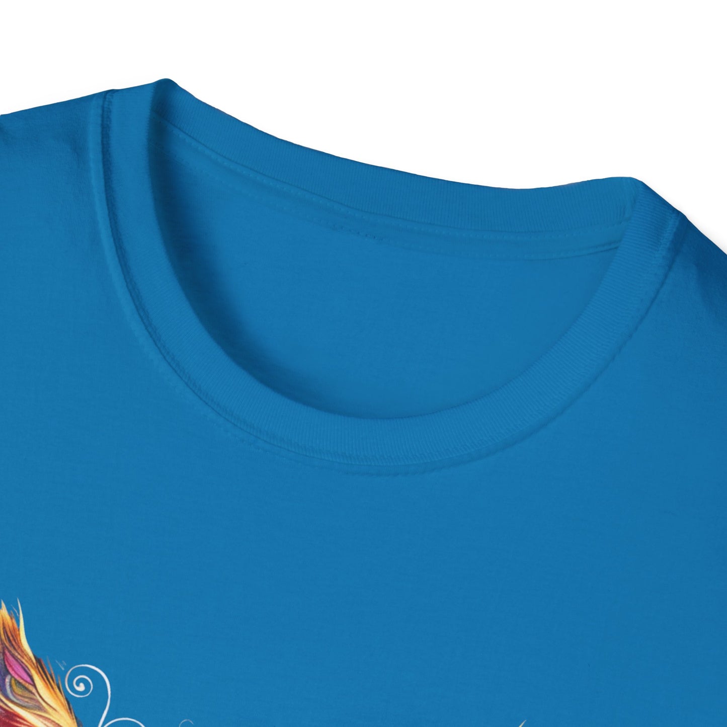 Om Mani Padme Meow - Meditating Cat Shirt, Cat Lover's Graphic Tee Graphic Unisex T- Shirt, T-Shirt Cat Lovers Gift Softstyle T-Shirt Tee Teeshirt Stylized Cat