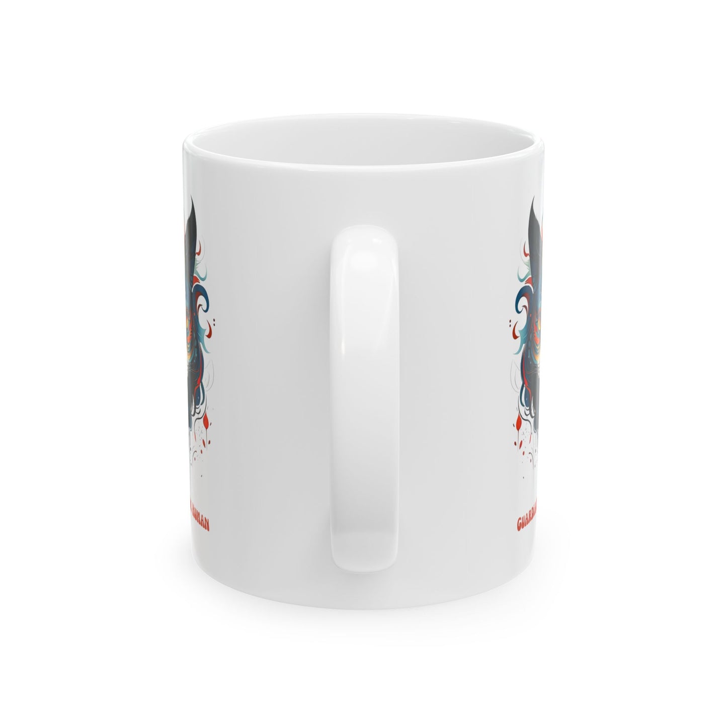 Guardian of the Human Cat Mug, Christmas Gift Mug, Cat Lover Cat Enthusiast Printed Ceramic Mug 11oz