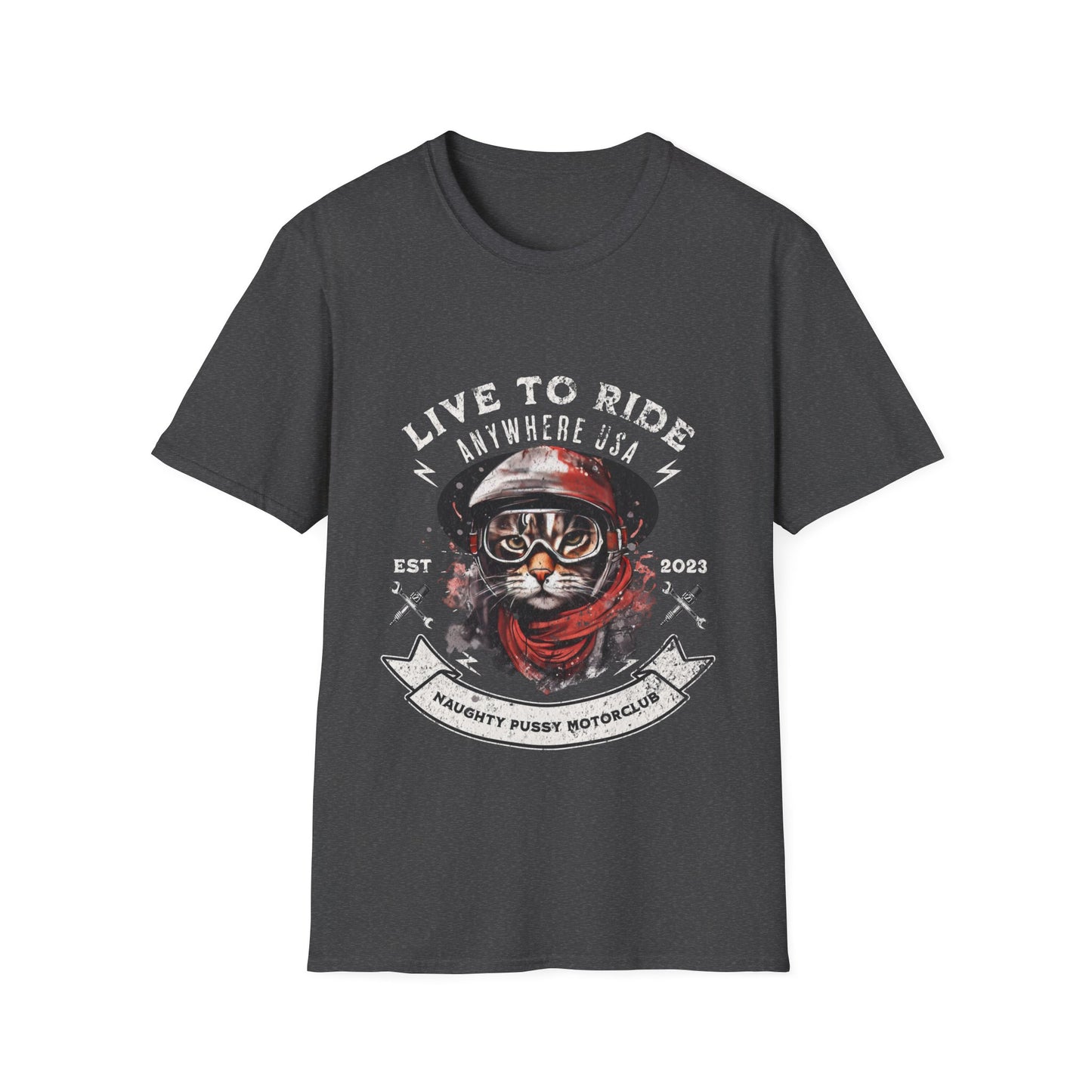 Motorcycle Biker, Cat Lovers, Cats on Motorcycles T-shirt, Teeshirt Tee shirt, Cats and Bikers- Multiple colors Ladies Women's