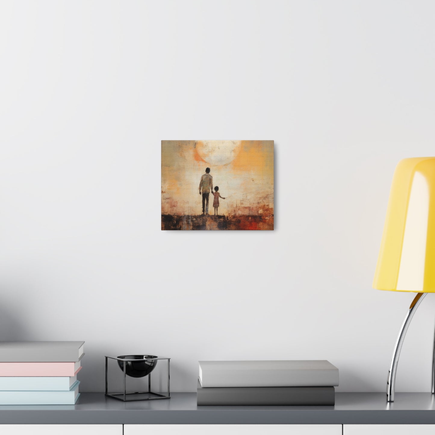 Peace, Family, Man and Child Wall Art, Canvas Gallery Wraps, Wall Print Love of Family, Printed Wall Art