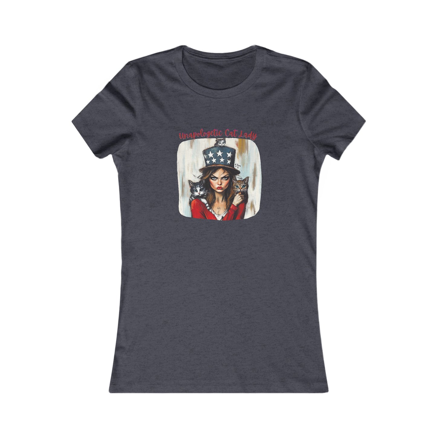 Childless Cat Lady Shirt - "Unapologetic Cat Lady" - Ladie's Cut T-Shirt, Graphic Tee