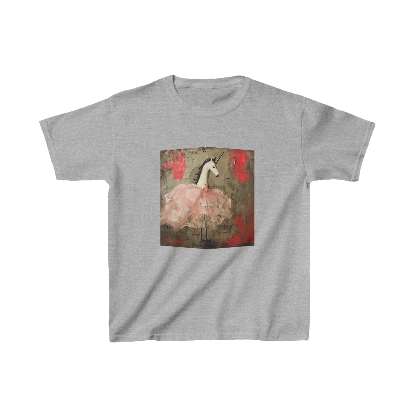 Pink Ballerina Shirt - Ballerina Unicorn Graphic Tee- Kids Graphic Tee - Pink Unicorn Design for Young Adventurers and Ballerina Dancers