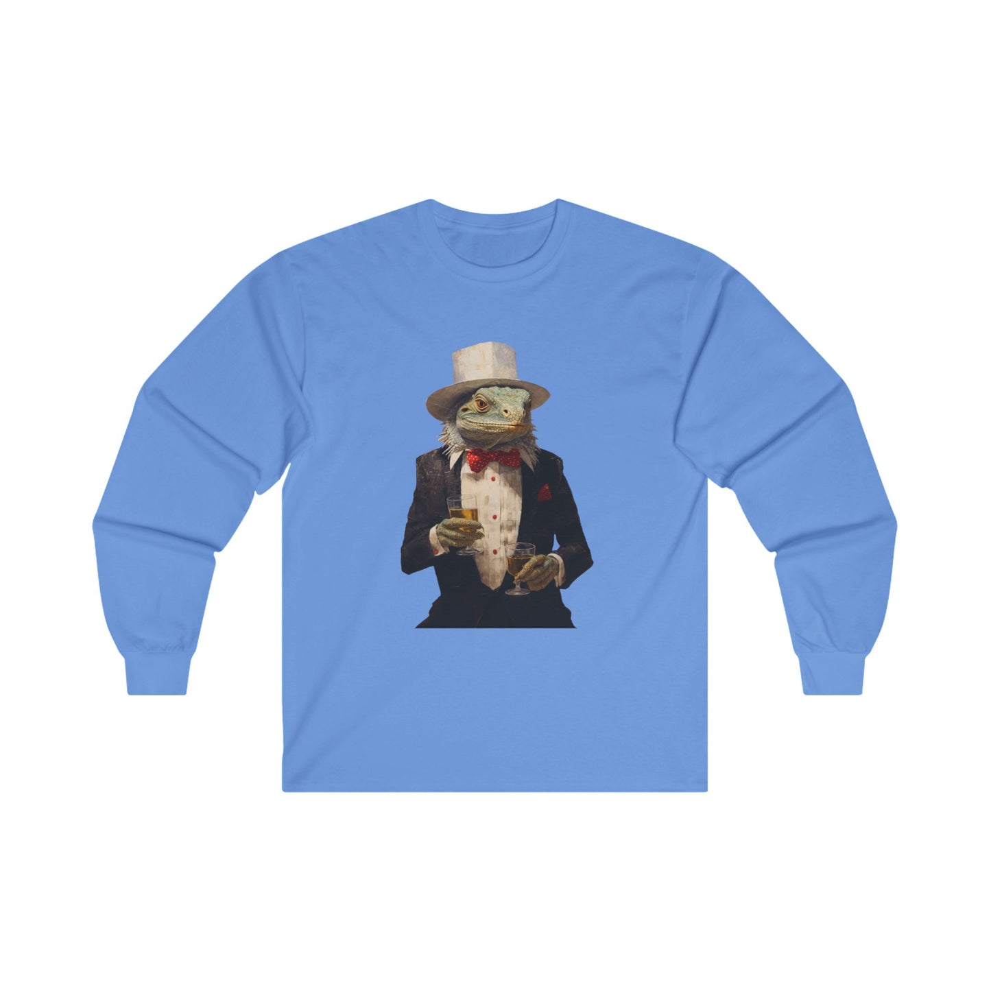 Cocktail Charlie, Drinking, Cocktails Iguana, Reptile Shirt, Drinking Celebration Gift, Bar Gift, Long Sleeve T-shirt Ultra Cotton Long Sleeve Tee T-Shirt