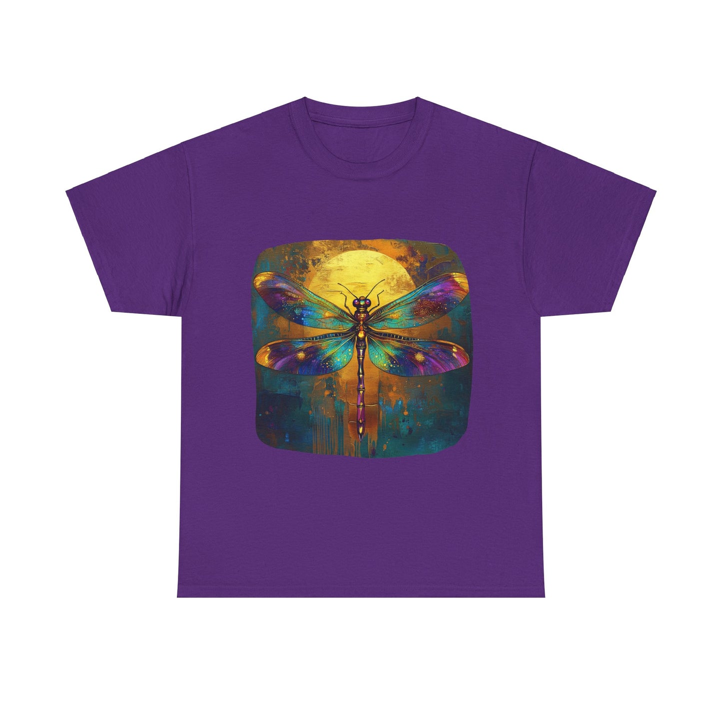 Gilded Dragonfly, Dragonfly Lover - Dragonfly Gift Unisex Heavy Cotton Tee T-Shirt