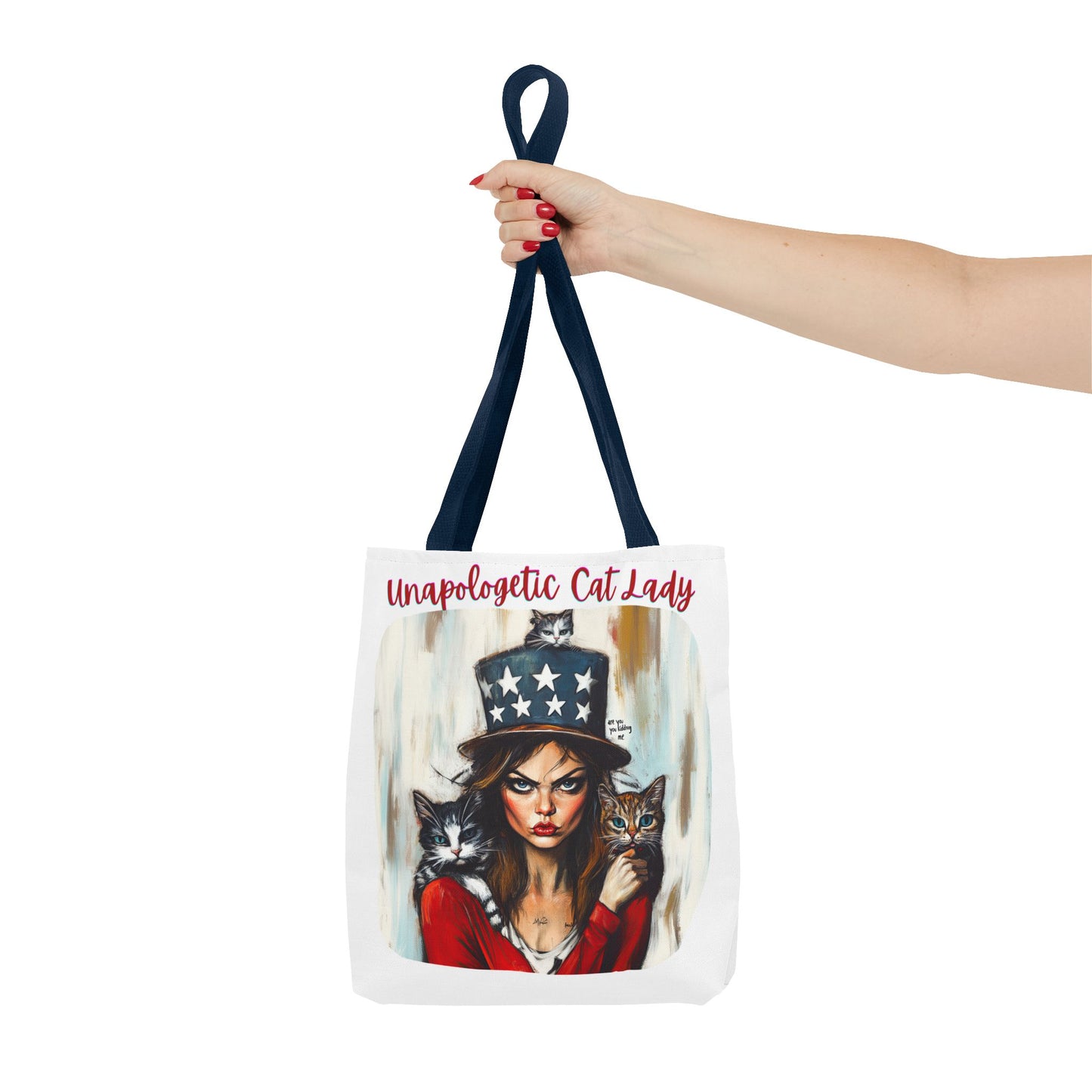 "Unapologetic Cat Lady" Childless Cat Lady Bag Childless Cat Lady Tote Bag (AOP)