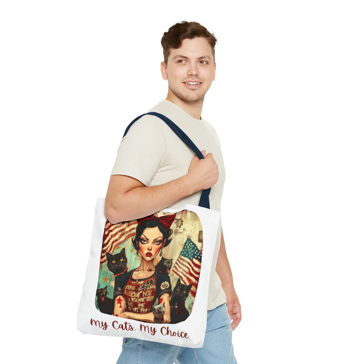 Childless Cat Lady "My Cats, My Choice" - Childless Cat Lady Tote Bag (AOP)