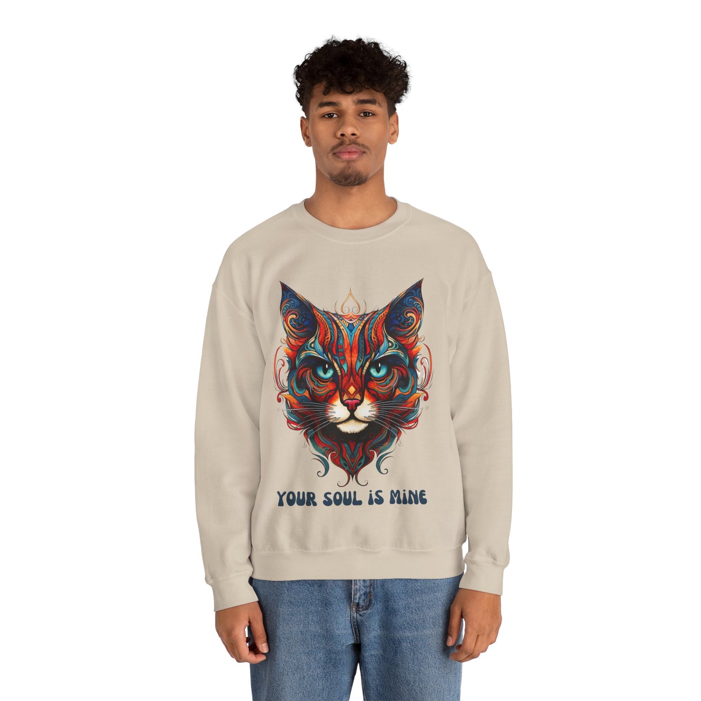 Your Soul is Mine Cat Sweatshirt, Cat Lovers Gift, Kitty Cat Christmas Shirt Unisex Sweatshirt Sweat Shirt, Many Colors