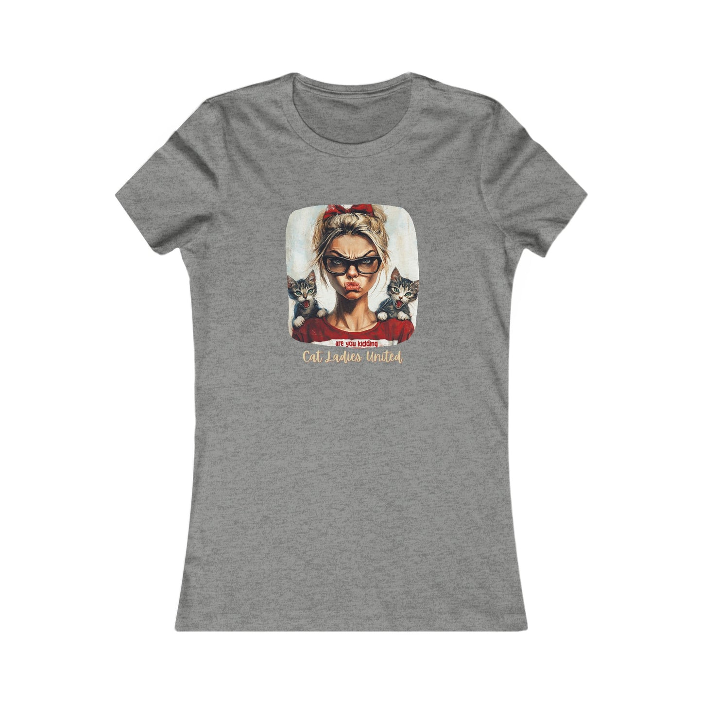 Childless Cat Lady Shirt - "Cat Ladies United" - T-shirt, Ladies Cut T's