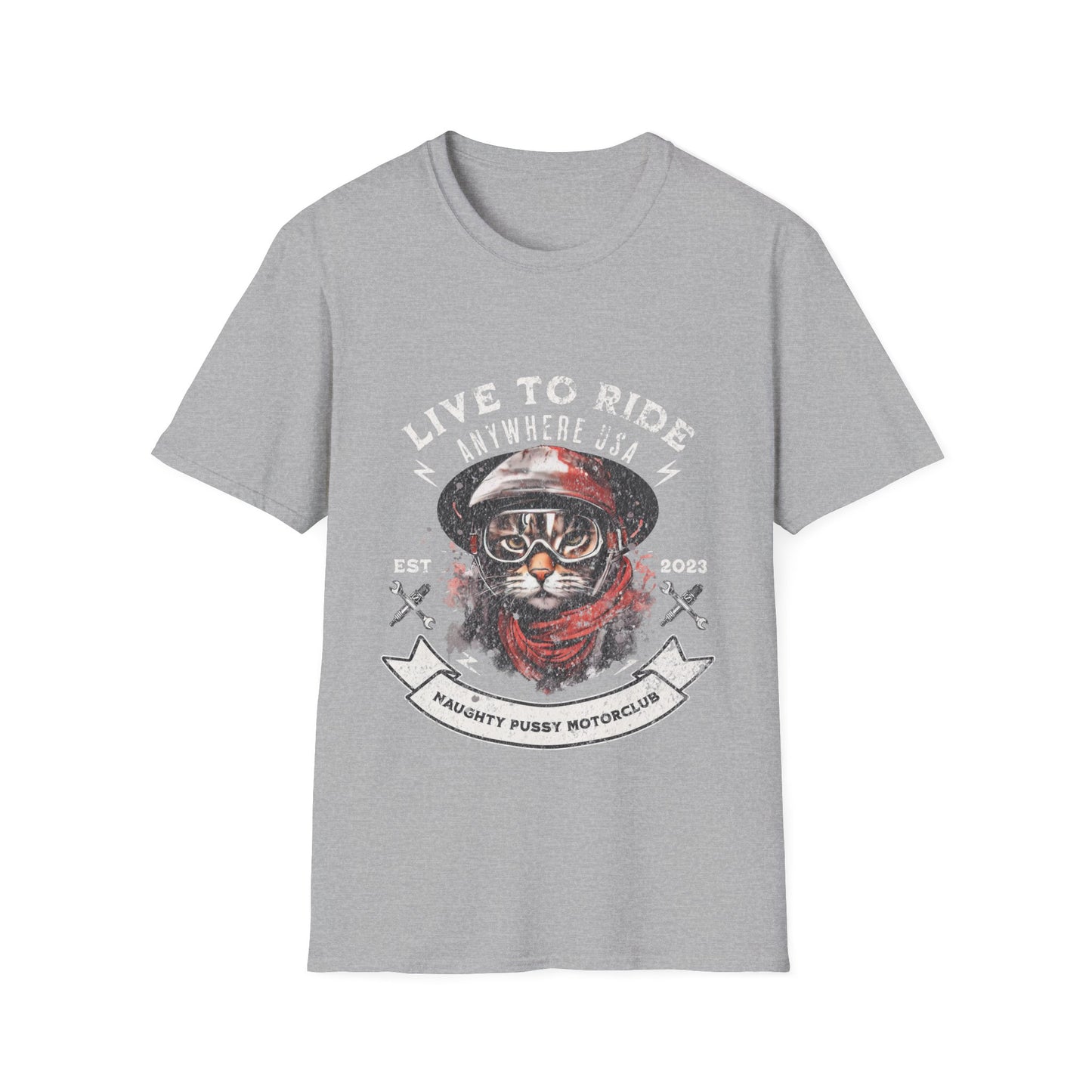 Motorcycle Biker, Cat Lovers, Cats on Motorcycles T-shirt, Teeshirt Tee shirt, Cats and Bikers- Multiple colors Ladies Women's