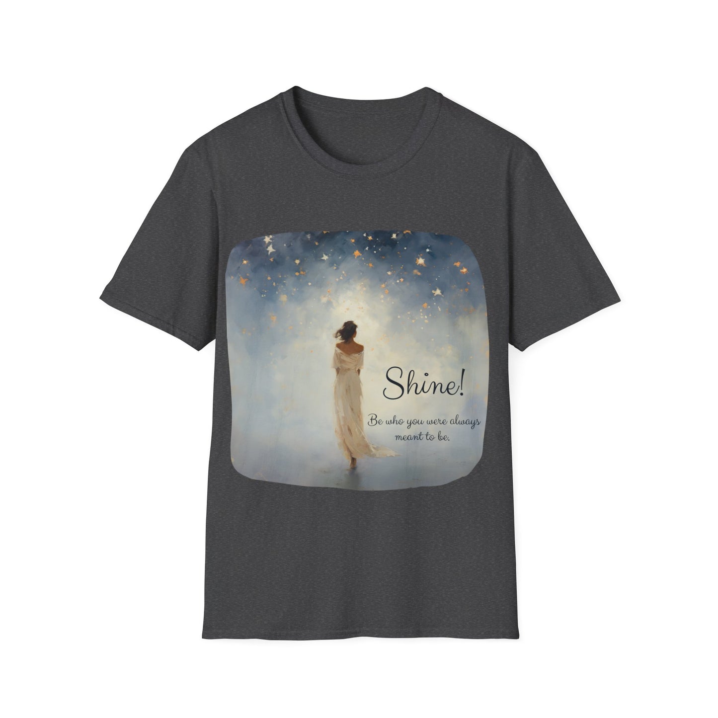 Inspirational Shine! Yoga Meditation Gift Shirt, Christmas Gift, Christmas Shirt, Unisex Shirt, Softstyle T-Shirt Tee Teeshirt