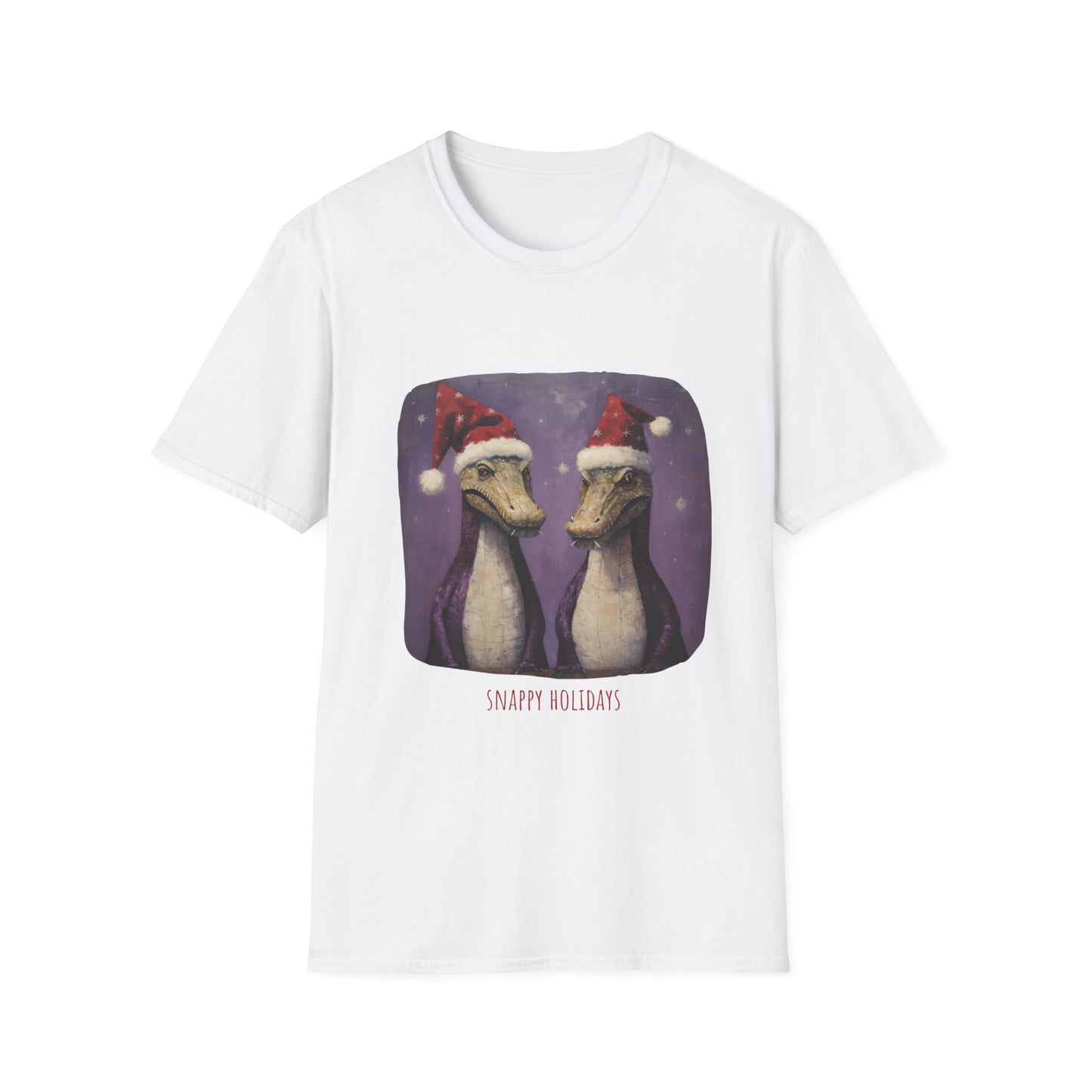 Florida Gator Christmas, Holiday Alligator Shirt Unisex Tee Shirt, T-Shirt Sailing Gift Softstyle T-Shirt Tee Teeshirt Florida Christmas Shirt Gift