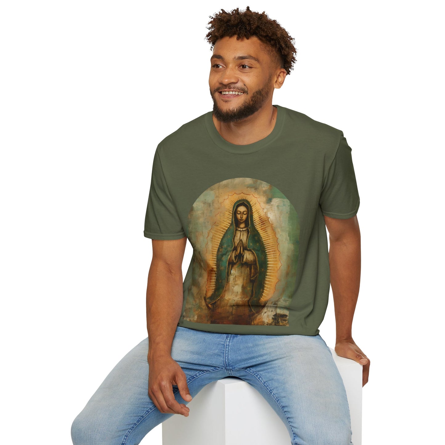 Our Lady Guadalupe Mens Woman's Unisex Shirt, Softstyle T-Shirt Tee Teeshirt