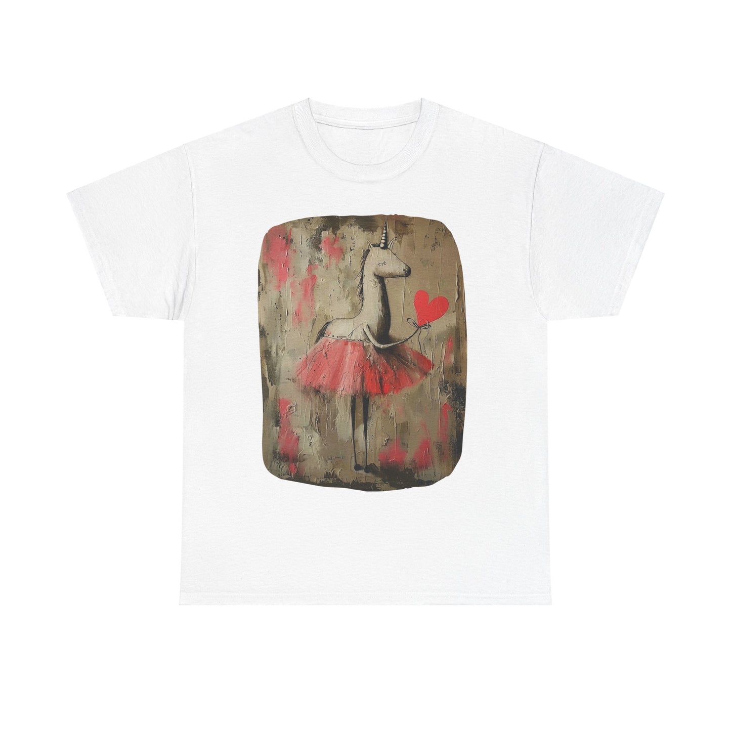 Ballerina Unicorns (Ver 2) Unicorn Lovers Graphic Tee Unisex Heavy Cotton Tee T-Shirt