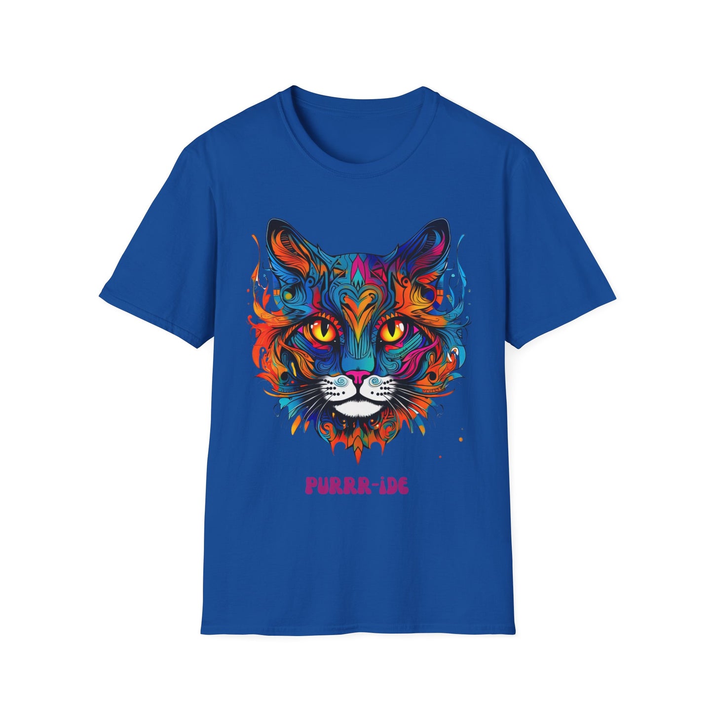 Pride - Purride Cat Shirt, Cat Lover's Christmas Gift Unisex Tee Shirt, T-Shirt Cat Lovers Gift Softstyle T-Shirt Tee Teeshirt LGBTQ+ Gift
